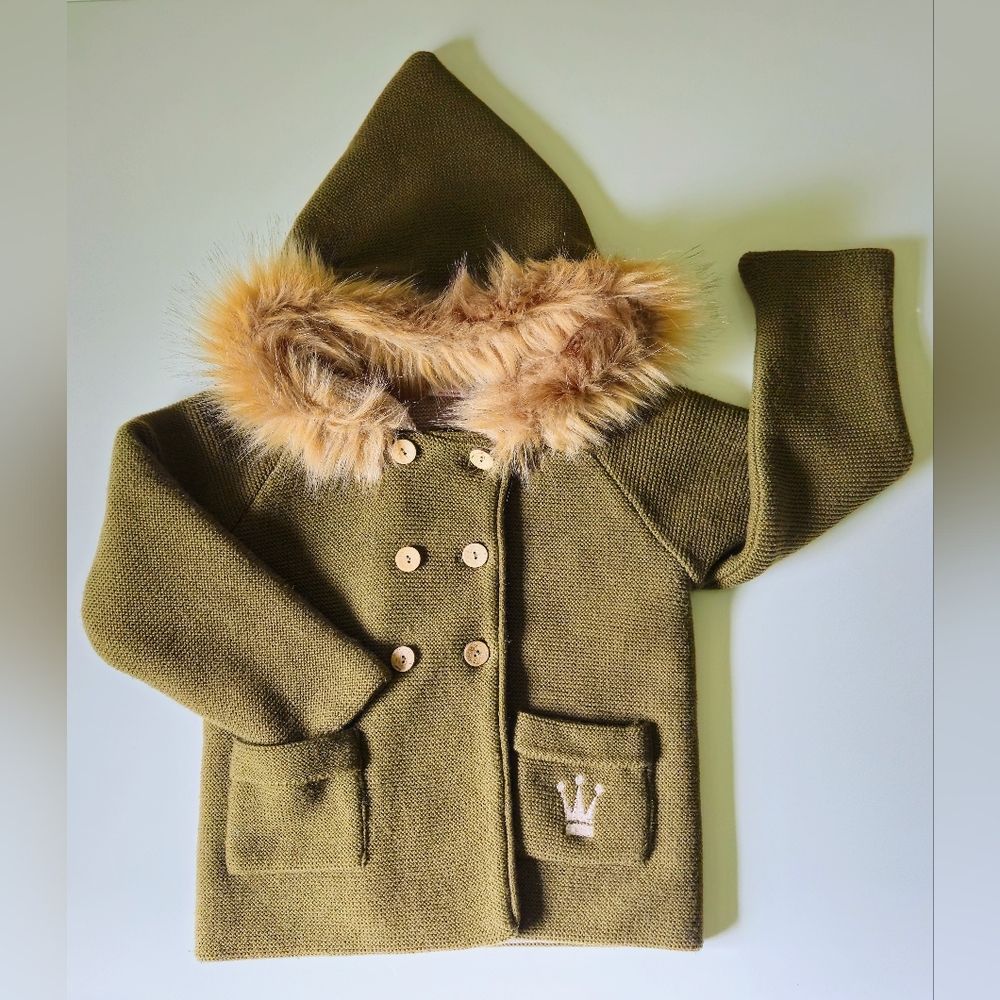 Eva Castro Knitted hooded wool Winter Coat